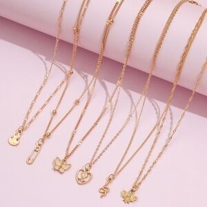 NEW!! 💛 6pc Charm Necklaces